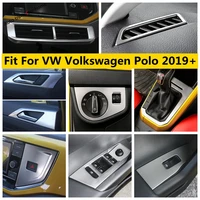 handle bowl warning light frame head lamp window lift button air cover trim accessories for vw volkswagen polo 2019 2022