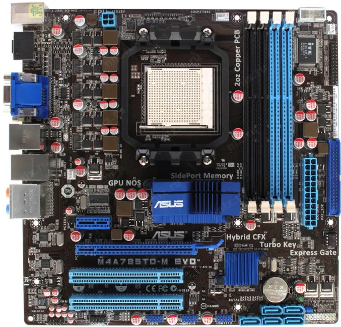 

Asus M4A785TD-M EVO AM3 Motherboard DDR3 Motherboard AMD 785G 16GB SATA II USB2.0 ATX For Athlon IIX2 240e 550 cpus
