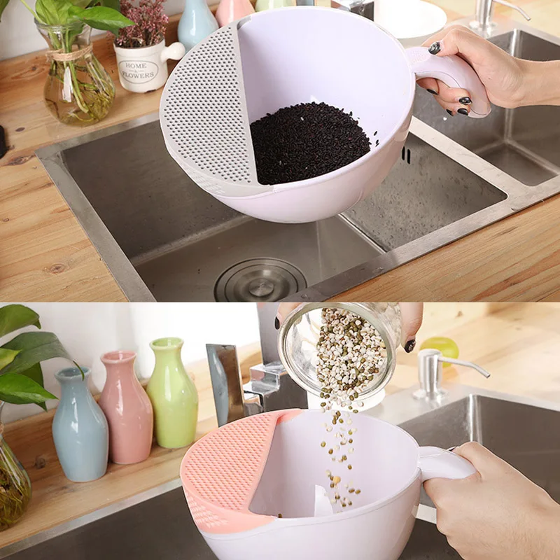 Кухонная корзина для панорамирования из АБС-пластика противоскользящая сливная