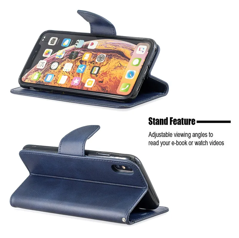 Кожаный флип-чехол для iPhone X Xs Xr Max XI XIR XSMAX Fundas Capa Wallet Stand чехол для iphone 8 7 6 6s Plus 5 5S coque