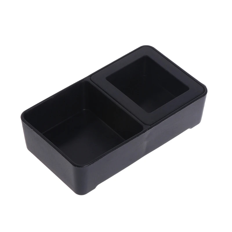 

Reptile Feeder Double Box Food Water Feeding Spider Basin Insect Turtle Breeding P82C