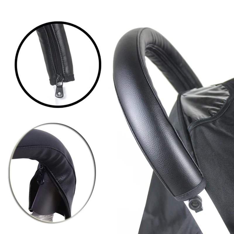 

Pram Stroller Accessories Baby Stroller Armrest PU Protective Case Cover for Armrest Covers Handle Wheelchairs