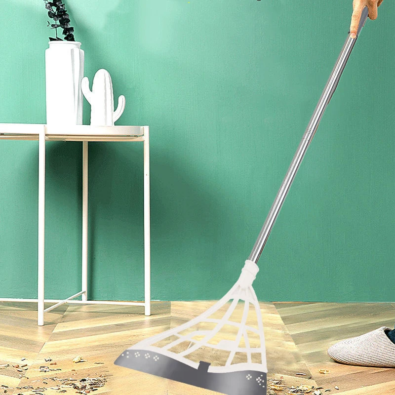 Silicone Broom Korean Magic Sweeping Clean Black Technology Scrape The Ground Household Cleaning Supplies Magic Broom Telescopic