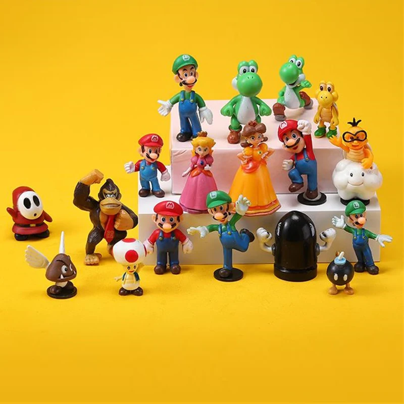 

18pcs/lot Super Bros Action Toys Figures Model Cartoon Dolls