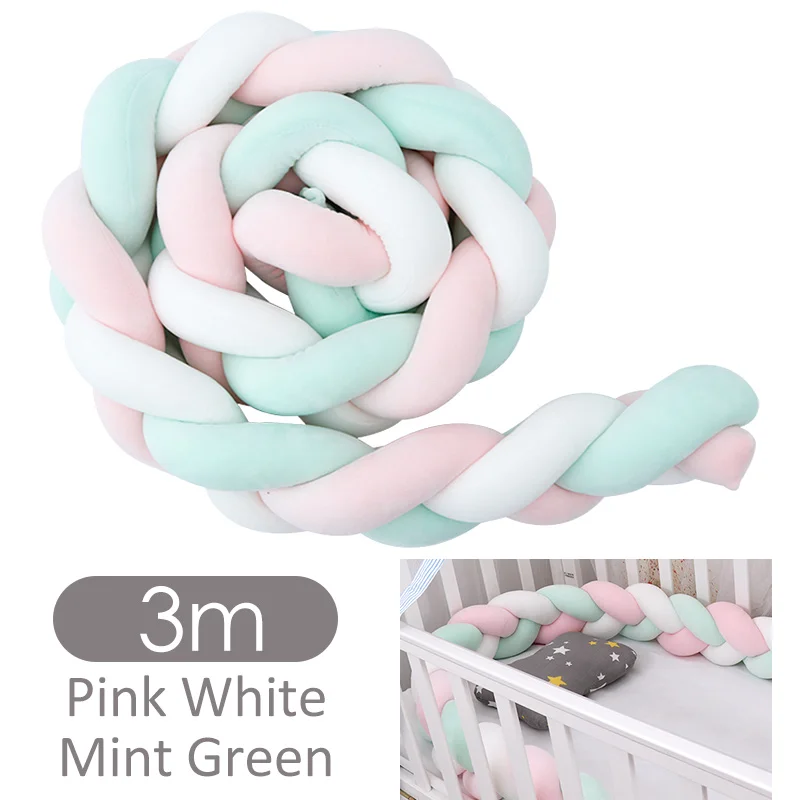 color 9 Хит, 1-9 бампер для детской кровати, 1,5 м/2 м/3 м, модный бампер для детской кроватки с поворотным узлом, защита для детского гнезда, безопасный декор для новорожденных, Прямая поставка - Цвет: color 9