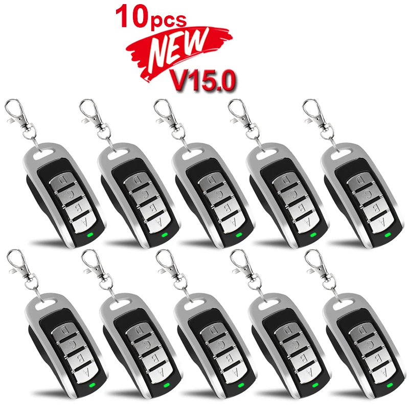 

10pcs DOORHAN DEA LIFTMASTER SOMMER ERREKA SEAV GIBIDI LIFE BENINCA Garage Door Gate Compatible Remote Control Clone