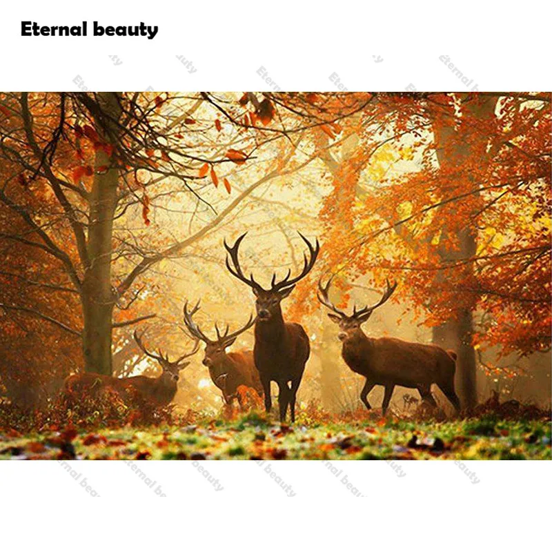 

Diamond Painting Forest Deers 5D Diy Diamond Embroidery Mosaic Cross Stitch Wall Art Painting Handmade Decorative Pictures Gift