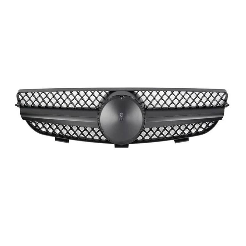 Для Mercedes Benz CLK-Class W209 гриль 2003-09 SL стиль черный/плоский черный/все