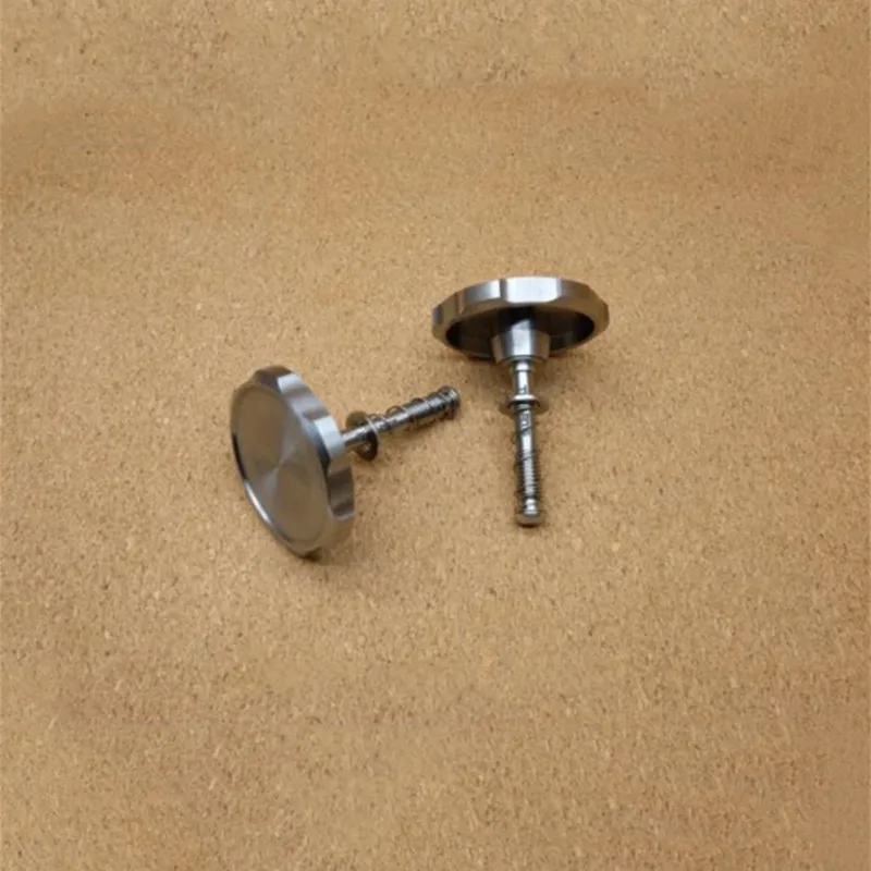 1 пара складной велосипед титановый шарнир из сплава зажимный гаечный ключ круглый 48 мм диаметр для Бромптона велосипед шарнирный зажим - Цвет: silver