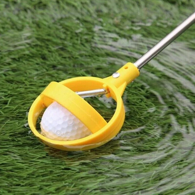 

Golf Ball Pick Up Tools Telescopic Golf Ball Retriever Retracted Golf Pick Up Automatic Locking Scoop Picker