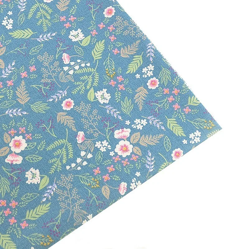 Booksew зеленый материал для шитья 100% хлопок Telas Tecido цветочный рисунок Цветочный