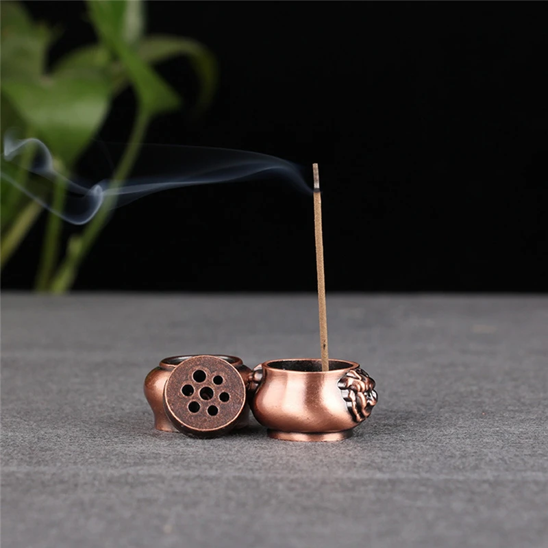 Drop Ship Copper Mini Lion Ear Incense Coil Burner Censer Aromatherapy Pot Vintage | Дом и сад