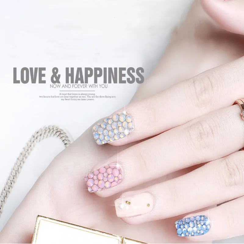 Блестящие драгоценные камни для украшения ногтей горный хрусталь Gold Mine