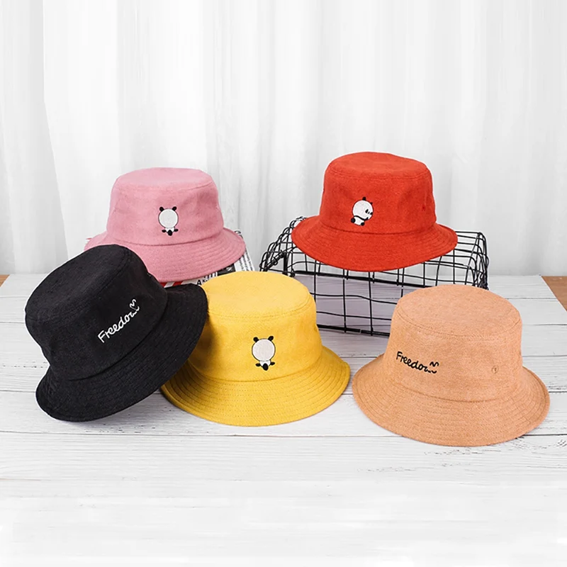 

Casual Fashion Hat Baby Cap Kids Toddler Cute Cartoon Embroidered Bucket Hat