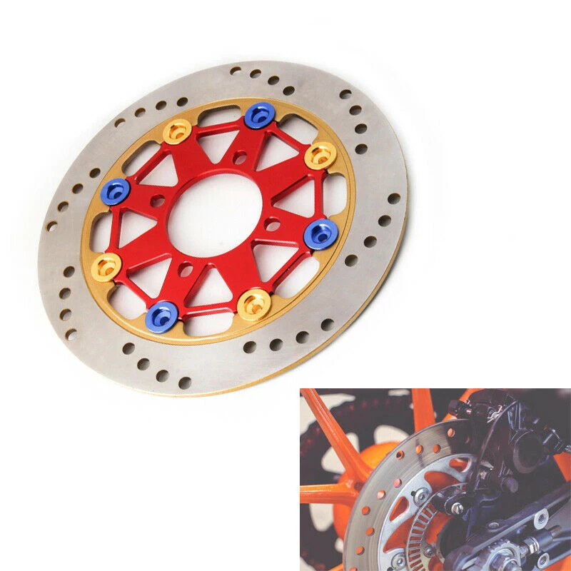 Универсальный мотоцикл диск переднего колеса тормозной ротор плавающий