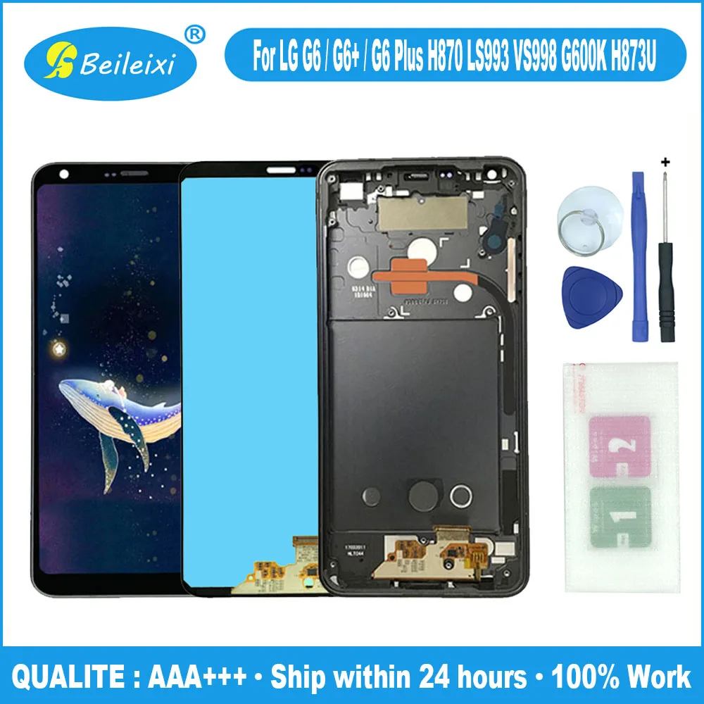 Для LG G6/G6 +/G6 Plus H870DSU H872 LS993 VS998 US997U G600K G600LR H873U ЖК дисплей сенсорный экран дигитайзер