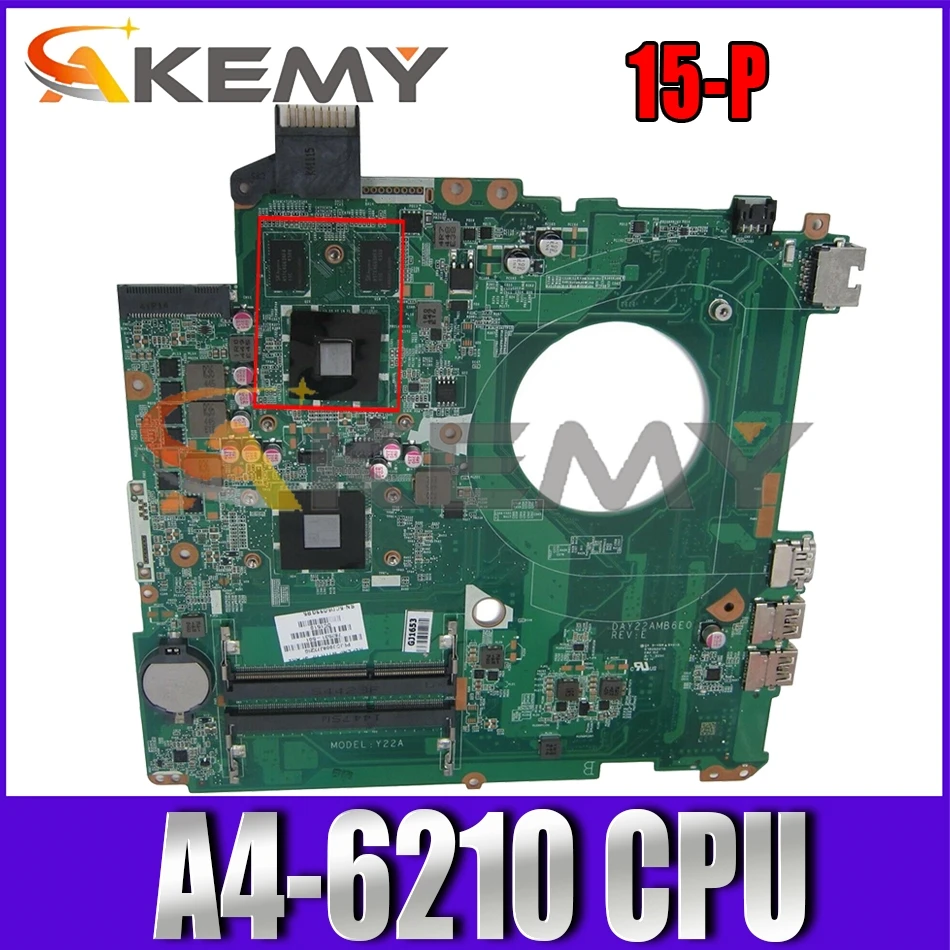 

For HP Pavilion 15-P AM6210 Notebook Motherboard DAY22AMB6E0 216-0858020 Mainboard full test 100% work