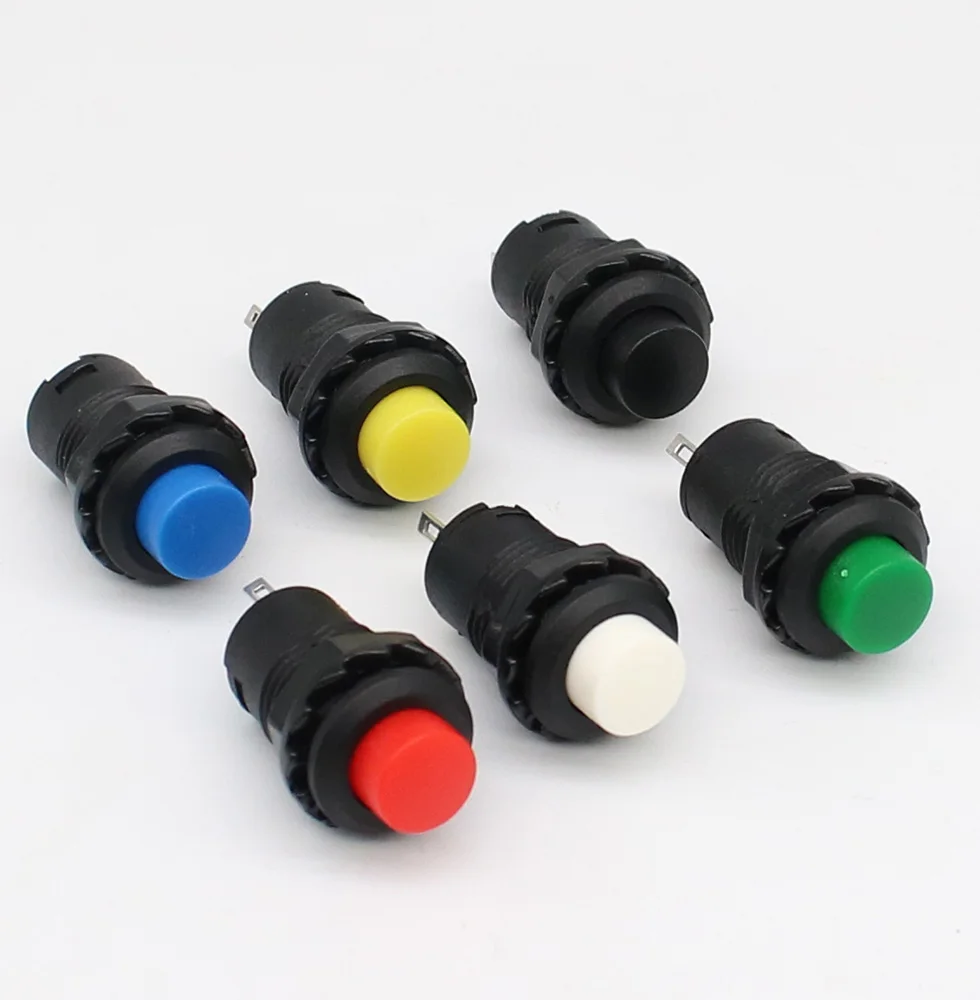 DS228 12 мм самоблокирующийся/блокирующийся кнопочный переключатель