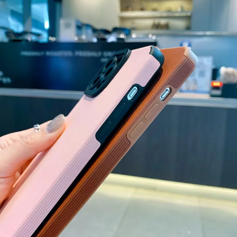 uslion candy colors stripe phone case for iphone 11 12 13 pro max silicone xr xs max x 7 8 plus soft shockproof case back cover free global shipping
