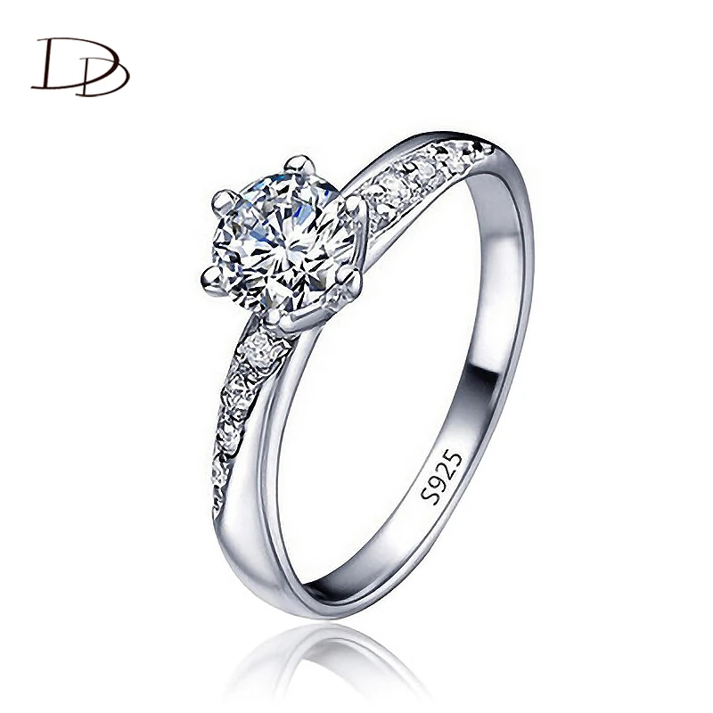 Кольцо DODO Женское Обручальное с фианитом винтажное ювелирное украшение для