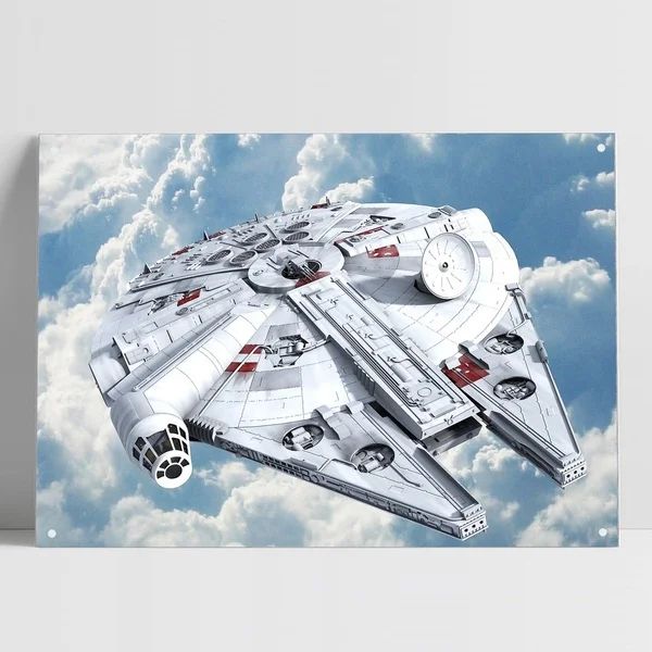 

Оловянный аниме плакат Millennium Falcon 01, красивое украшение для бара, паба, дома, металлическое настенное украшение, размер 20*30 см 30*40 см