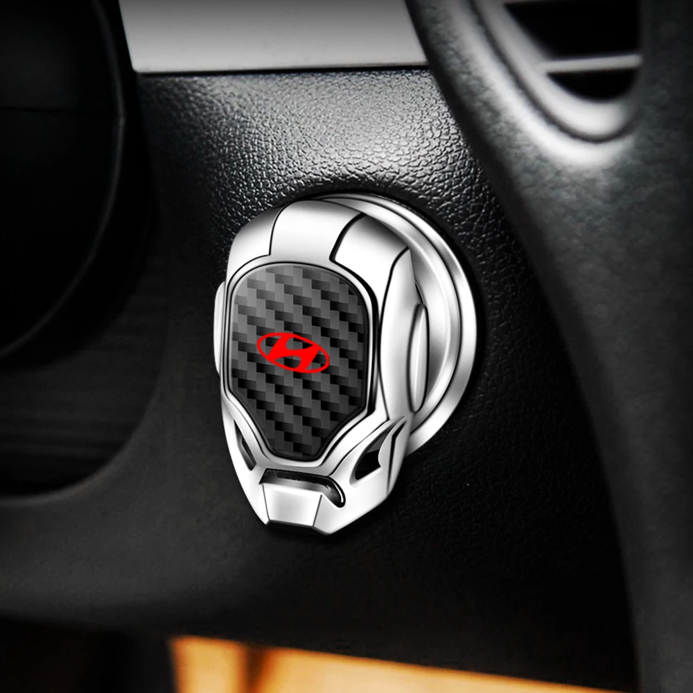 Логотип автомобиля крышка переключателя старт-Стоп двигателя кольцо зажигания