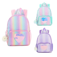 girls boys unicorn backpack lunch bag chest bag children laser picnic storage bags student schoolbags shoulders backpacks gifts