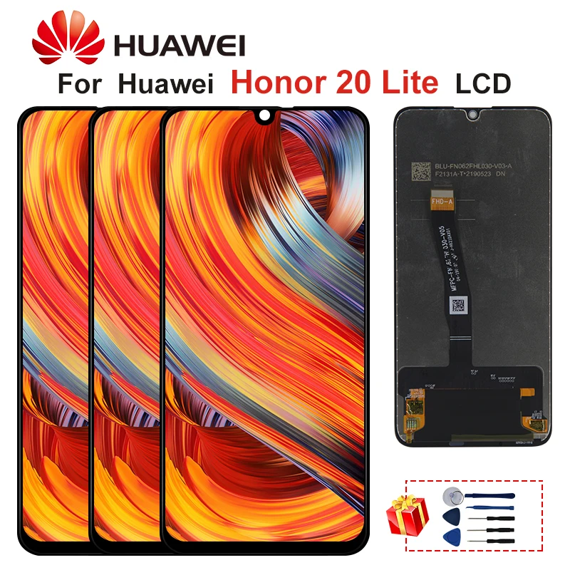 ЖК дисплей 6 3 дюйма для Huawei Honor 20 Lite сенсорный экран с дигитайзером и рамкой 20i