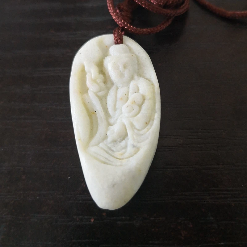 Lantian Chalcedony Mother Buddha Amulet Pendant NO. 300 | Украшения и аксессуары