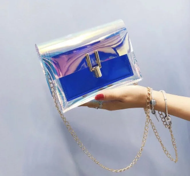 Женские сумки через плечо прозрачные с лазером модная женская наплечная сумка