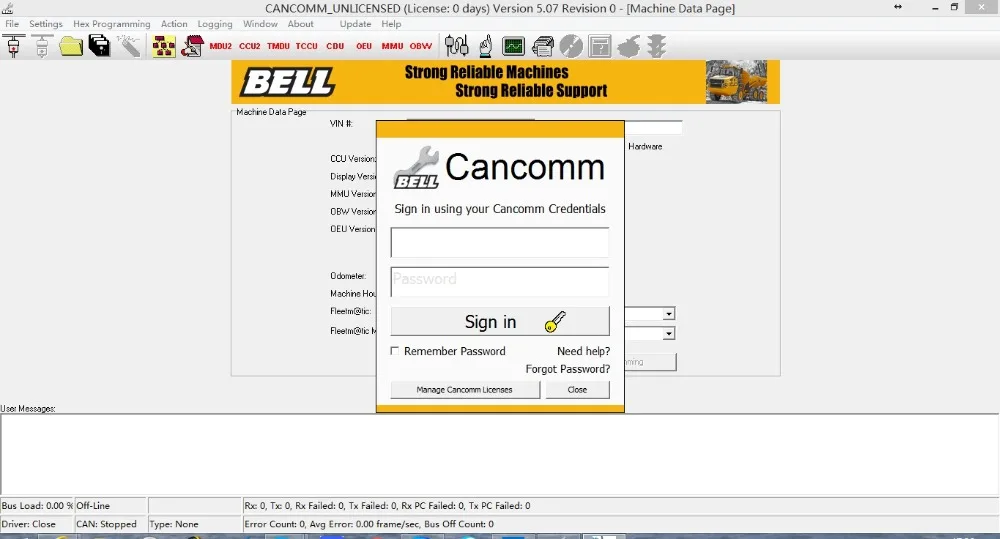 Bell CANCOMM 5,07 + генератор ключей