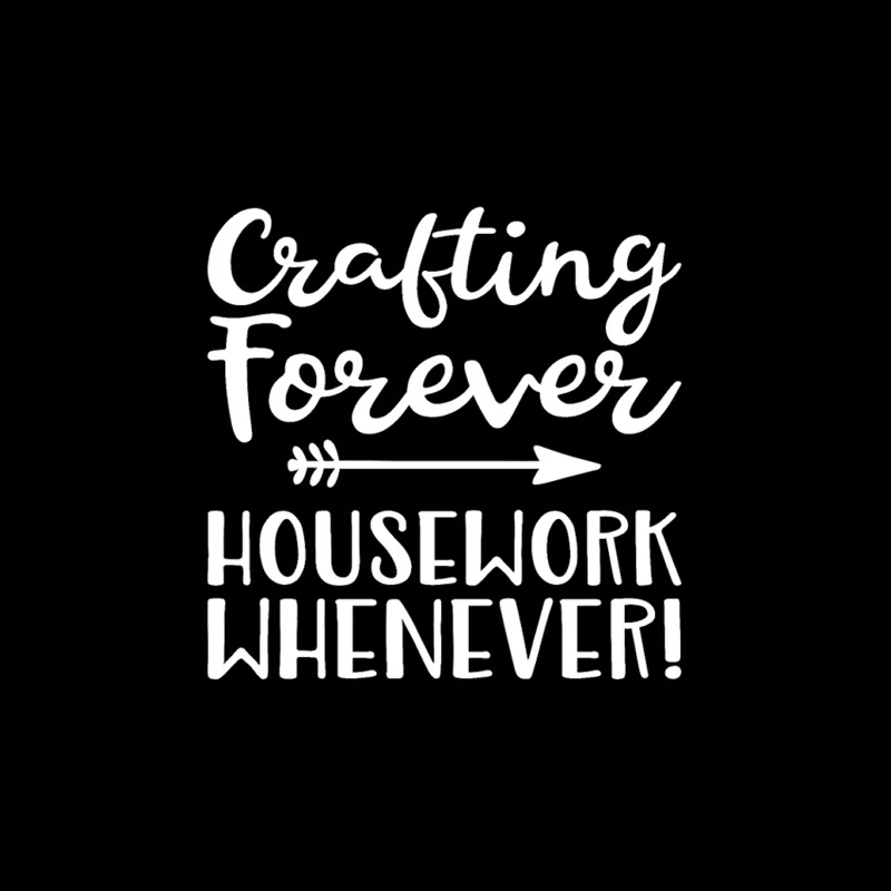 

15CM*15CM Crafting Forever Housework Whenever Arrow Car Sticker Vinyl Decal Black Silver C10-02185