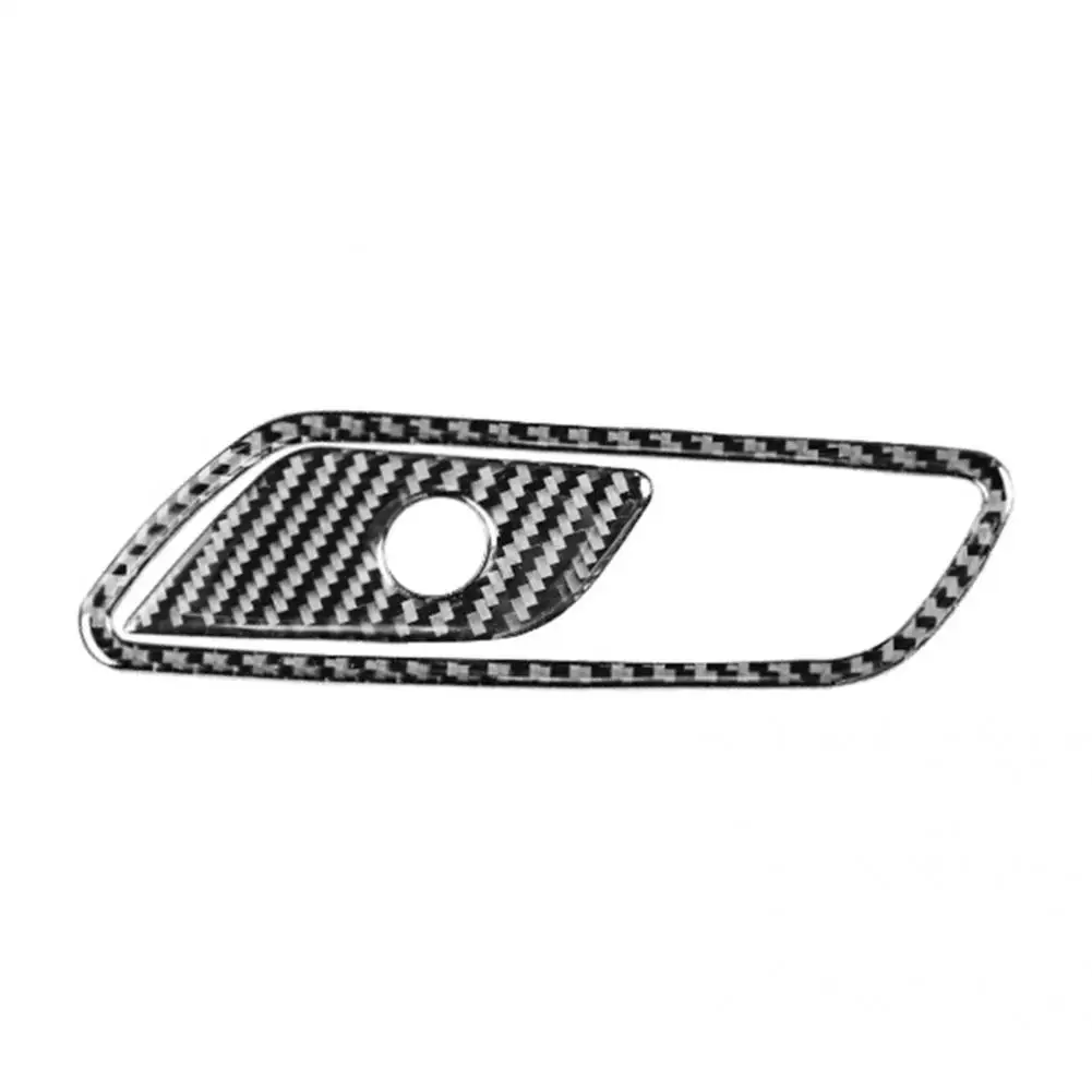 

Lightweight 2Pcs Exquisite Glove Box Handle Panel Trim Cover Carbon Fiber Panel Trim Cover Anti-corrosive