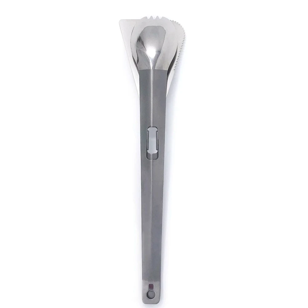 4 in1 щипцы шпатель комбинированных ложек и вилок Нержавеющая сталь мульти посуда