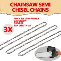 3pcs chainsaw semi chisel chains 38lp 0 05 for stihl ms170 ms171 ms180 ms181 electric saw wood cutting chainsaw chain parts