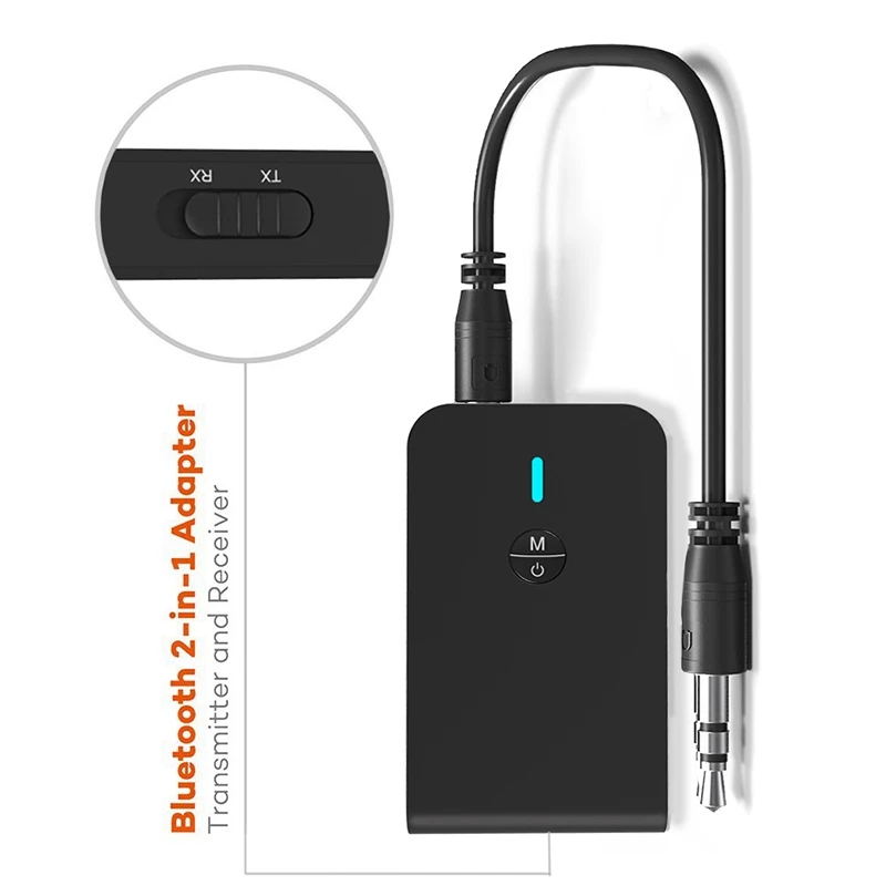 

USB Bluetooth 5.0 Audio Receiver Transmitter to Receive Stereo Low Energy Consumption