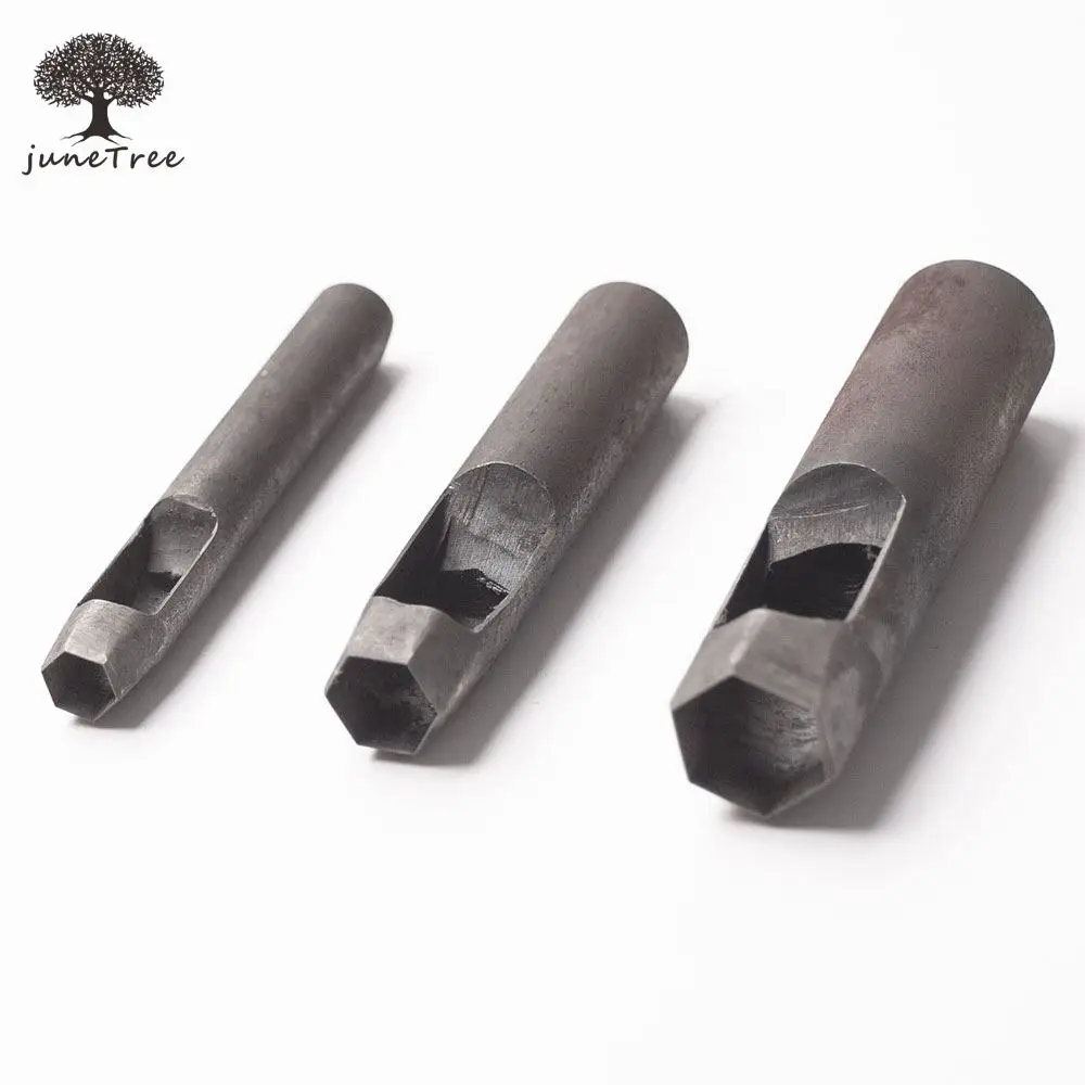 Junetree DIY leather punch hexagon leather tools 4mm to 20mm shaped flower diamond punch tricks Handicraft Puncher Leather Punch