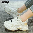 Женские кроссовки 2021; Модная женская обувь из дышащего материала на толстой платформе; Кроссовки; Повседневные женские кроссовки папа обувь Chaussure Femme