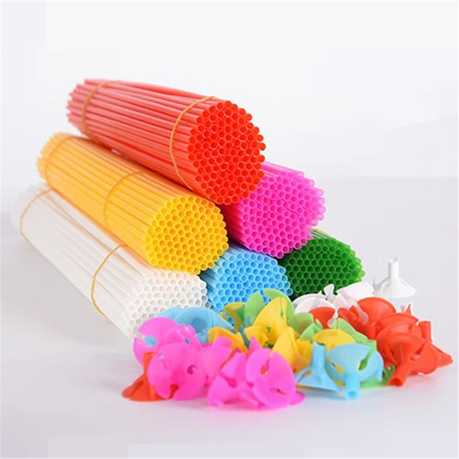 Accesorios para globos de 40cm, juego de 1000 palos con tazas, suministros para fiestas, decoraci&oacute;n, palos-2