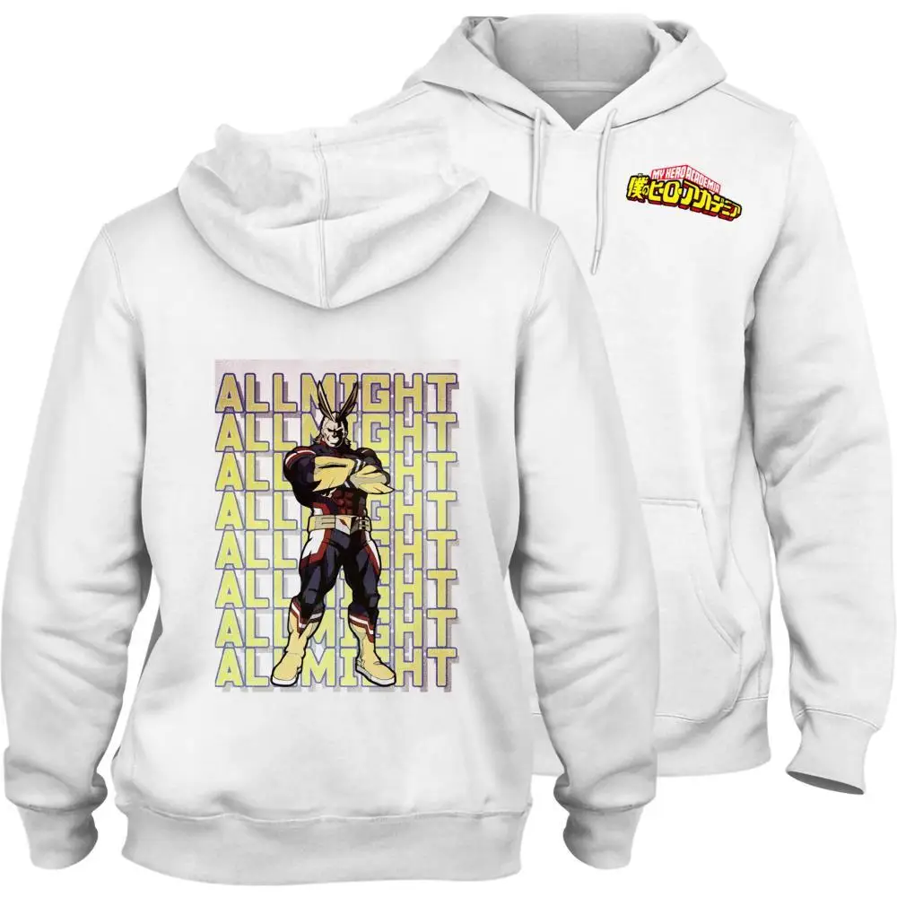 

My Hero Academia Printed Cartoon Personalise Flannels Hoodie with Pocket Leisure Junior Sweater