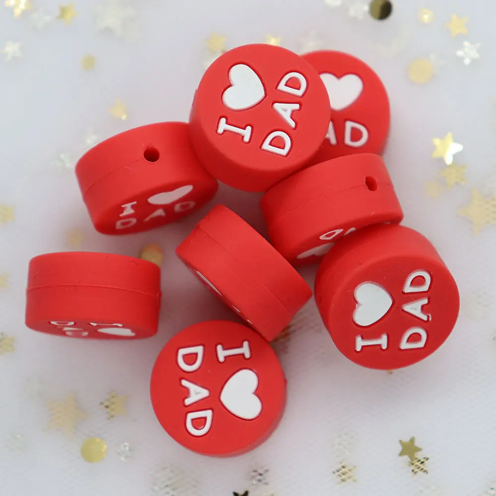 Бусины круглые силиконовые для изготовления ювелирных изделий 8 шт. | Мать и