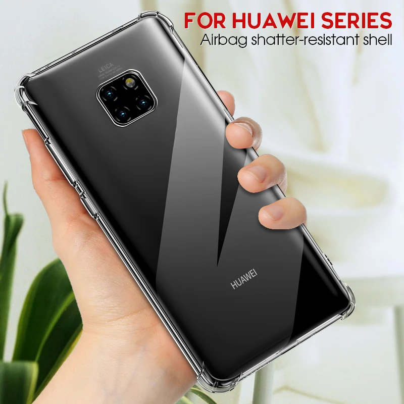 Чехол из ТПУ для Huawei Mate 30 40 Pro Plus 20 20X 10 Lite противоударный силиконовый чехол с