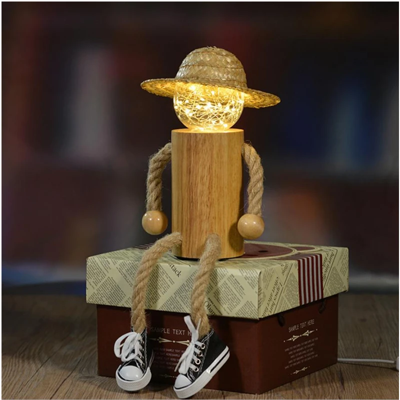 Симпатичные деревянные Мини соломенная шляпа для маленьких мальчиков