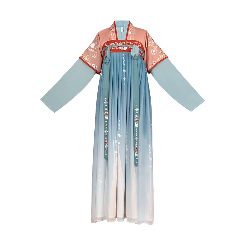 

2021 New Improved Hanfu Suit Han Tang Song Dynasty Ancient Clothes For Women Adult Chinese Classical Dance Stage Dress