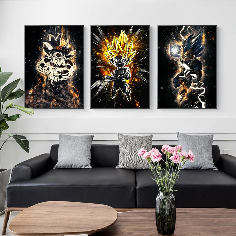 

Movies Figure Poster and Paints Cartoon Anime Decorative Painting Films Popular Canvas Art Printed Pictures Cool Home Wall Decor