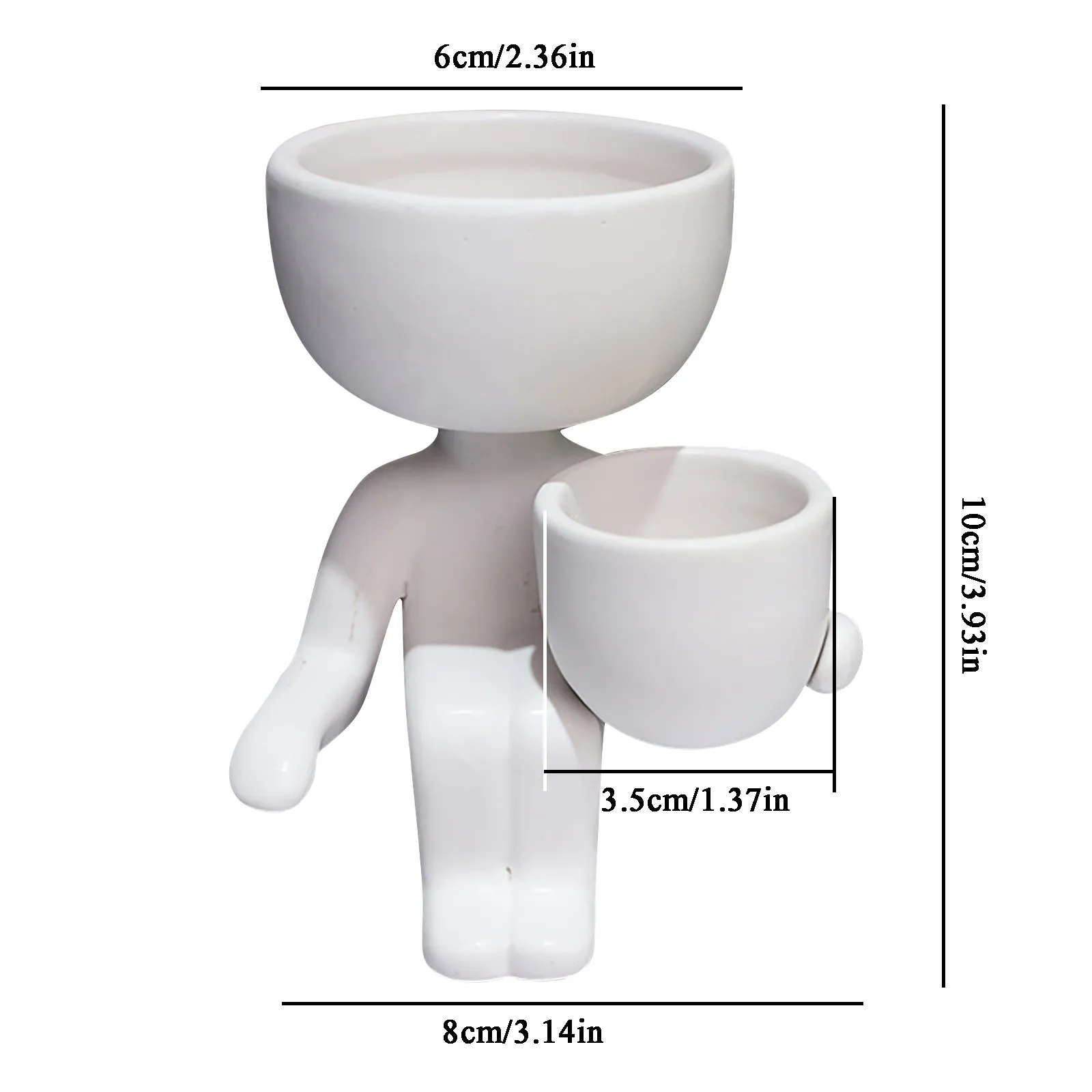 

Humanoid Ceramic Flower Pot Creative Flower Pot Ceramic Crafts decoracin de habitacin