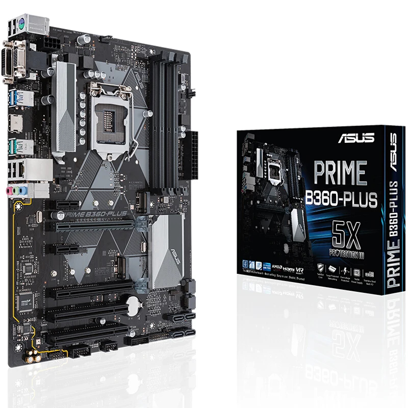 Материнская плата Asus PRIME B365 PLUS Intel B360/LGA 1151 DDR4 HDMI M.2 Socket ATX Gigabit LAN USB 3 1 для процессора