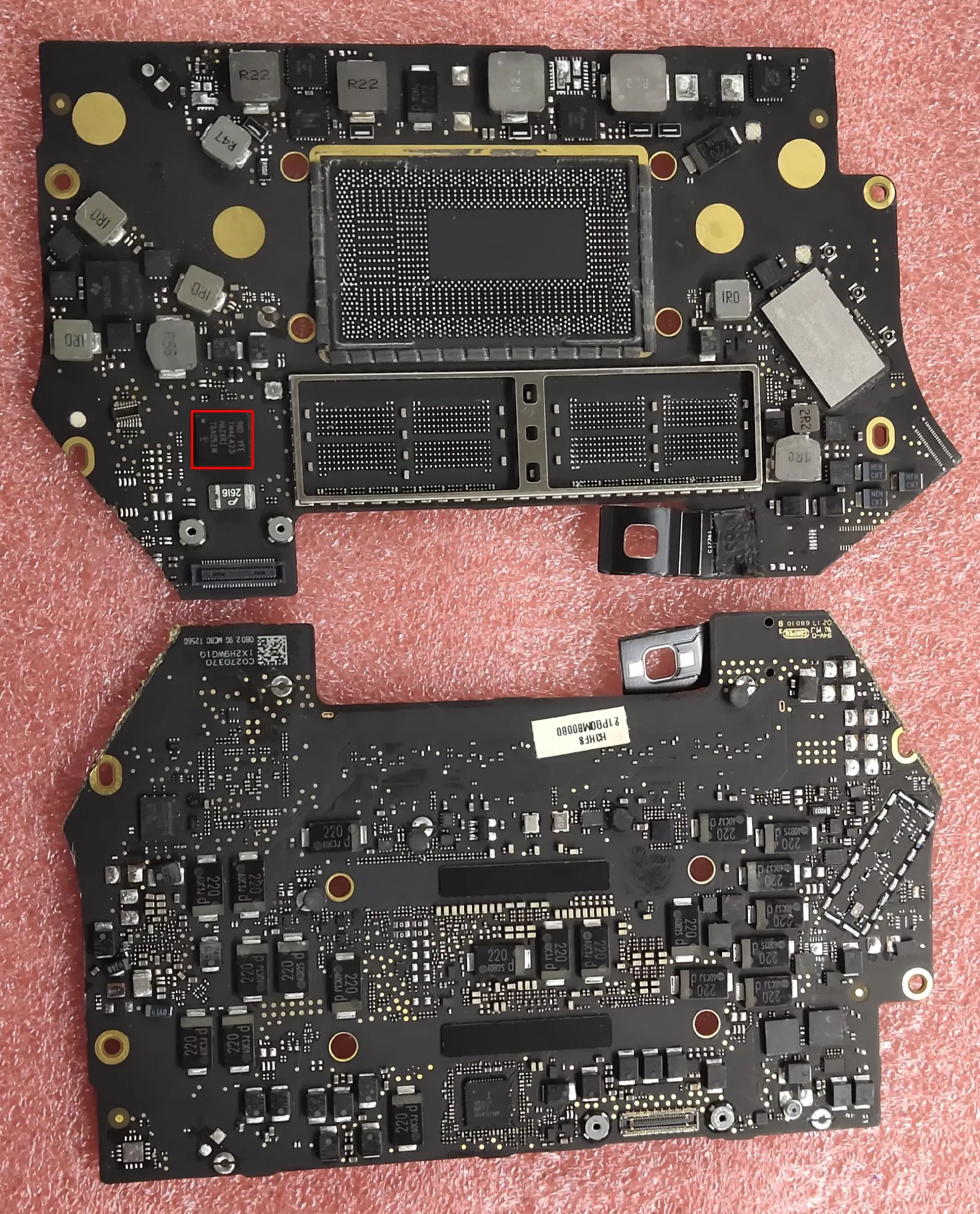 Неисправная логическая плата 820-00239-09 820-00239 для ремонта MacBook Pro A1706 с SMC/BIOS 980 CD3215C00 в 2016 году.