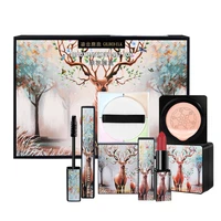 5pcs set makeup set gift box cosmetics mushroom air cushion bb cream concealer powder velvet lipstick mascara eyeliner cosmetic