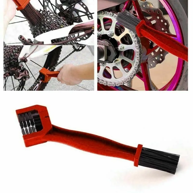 

Motorcycle Bike Chain Cleaning Brush Maintenance Dirt Remover Cleaning Tool Set